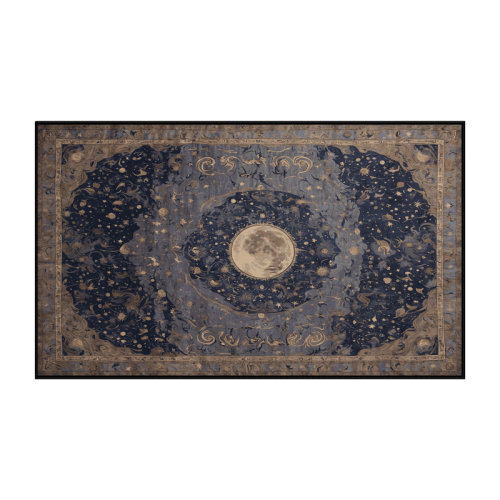 Bungalow Rose Machine Washable Black Area Rug | Wayfair
