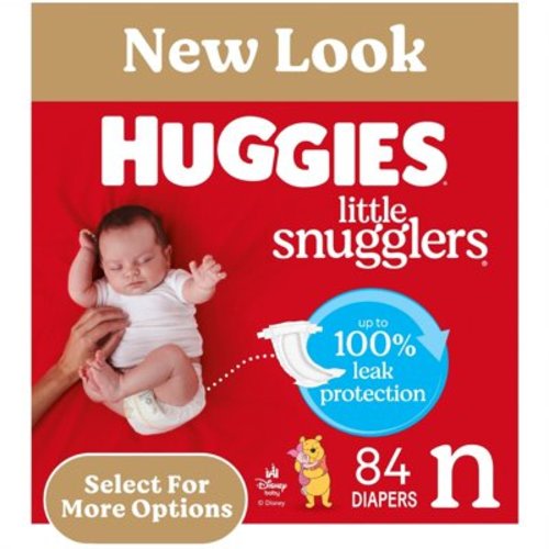 Huggies Newborn Size, 84 Ct, Little Snugglers Baby Diapers