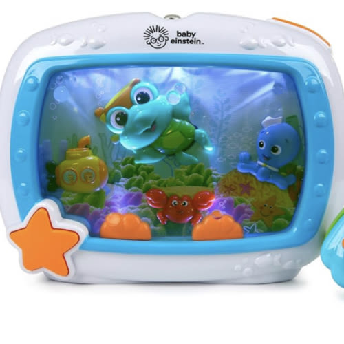 Baby Einstein Sea Dreams Soother Musical Crib Toy and Sound Machine, Newborn and up