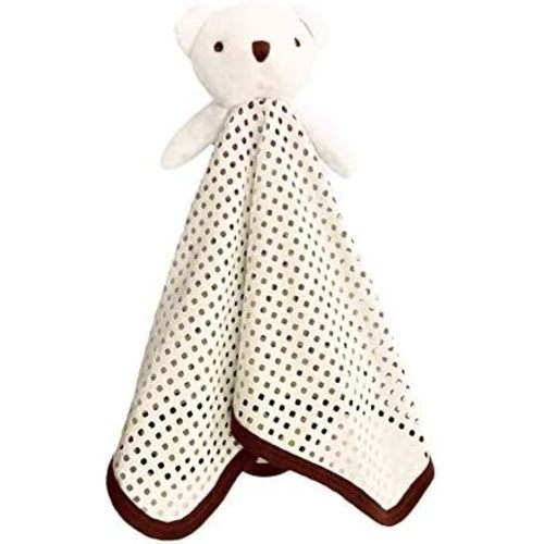 The Safer Baby Lovey | Breathable & Soft Security Blanket | Soft Blanket with Holes for Easy Breathing | Gender Neutral Snuggle Toy | Baby Gift for Newborns | Stuffed Plush Animal - 16x16 Inch (White)