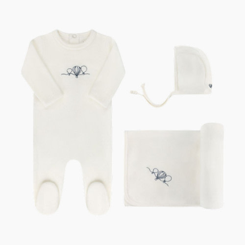 Elys & Co Velour Take Me Home Set - Hot Air Balloon Ivory, 1 M