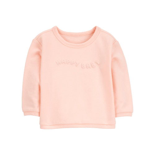 Baby Happy Baby French Terry Pullover - Pink - Carter's | Carter's