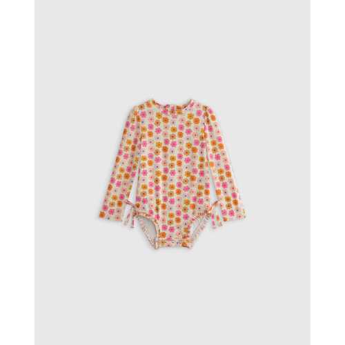Long Sleeve Tie One-Piece Swimsuit