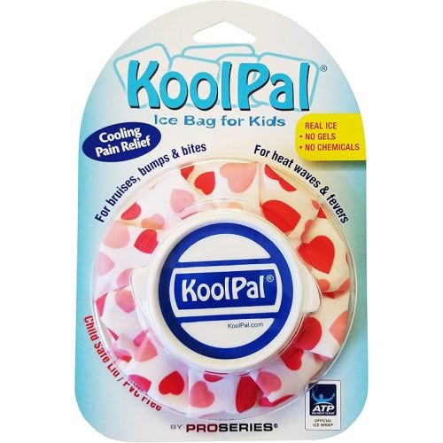 Ice Bag for Kids - Hearts - Pain Relief for Bruises, Bites and Bumps - Reusable Real Ice Pack for Boo Boos & Children's Injuries - Leak Proof & Child Safe Hot or Cold Therapy - Chemical Free