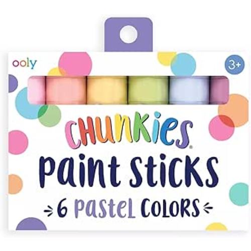 Amazon.com: Ooly Chunkies Twistable Tempera Paint Sticks For Kids, No Mess Kids Art Supplies for Kids 4-6, Mess Free Coloring for Toddlers, Classroom Supplies for Toddler Art, Quick Drying Art [Pastel, Set of 6] : Toys & Games