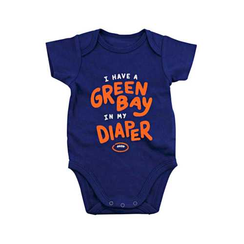 Green Bay In My Diaper Chicago Bears Baby Infant Shoulder Creeper