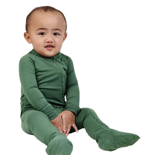 Lark Baby & Toddler Ultimate Zip Footie Pajamas | Bamboo Viscose + Cotton Blend