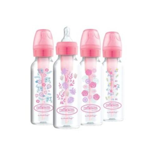 8 oz. Anti-Colic Options+ Narrow Baby Bottles, 4 Pack
