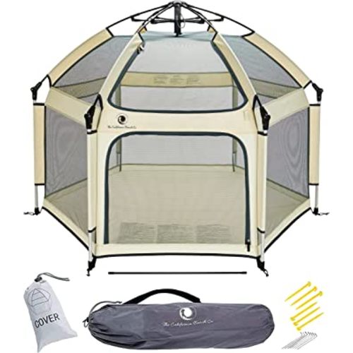 POP 'N GO Baby Playpen - Indoor & Outdoor Playpen for Babies and Toddlers - Baby Beach Tent, Foldable, Portable W/Canopy & Travel Bag - Pop Up Pack and Play Yard