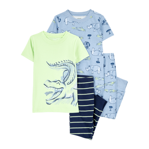Baby 4-Piece Alligator Cotton Pajamas - Carter's | Carter's