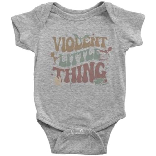 Violent Little Thing Dragon Infant One-Piece Bodysuit, Soft Cotton