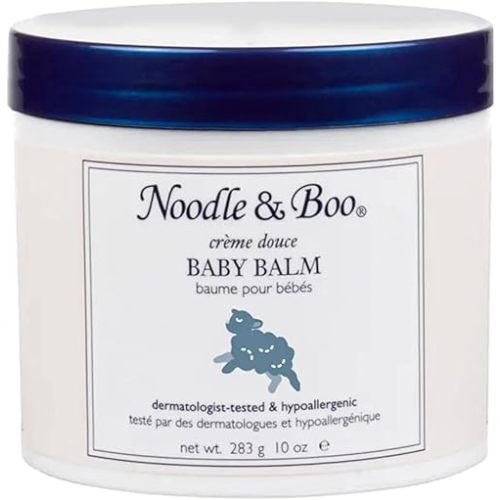 Noodle & Boo Baby Balm for Face and Body, Hypoallergenic and Natural Baby Skin Care with Organic Calendula for Sensitive Skin, Pediatrician and Dermatologist-Tested, 10 Oz