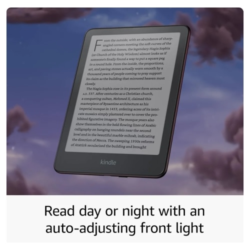 All-new Amazon Kindle Paperwhite Signature Edition (32 GB) – Our fastest Kindle with auto-adjusting front light, wireless charging, and weeks of battery life – Metallic Jade