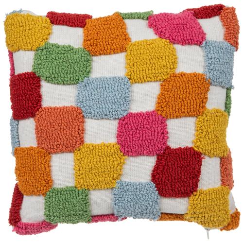 Bright Checkerboard Pillow