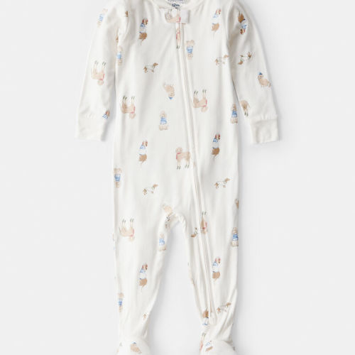 Cream Baby Dog Loose Fit 1-Piece Pajamas - Cream | Carter’s Oshkosh Canada