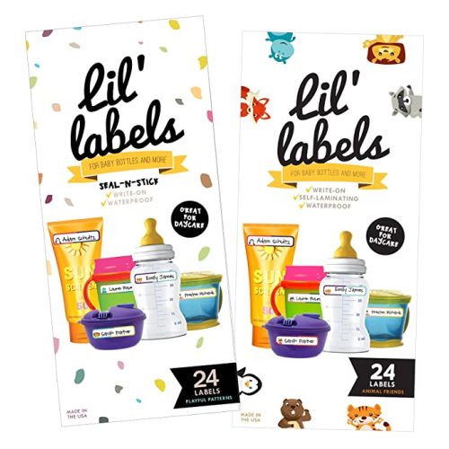 Amazon.com : Bottle Labels, Write-On, Self-Laminating, Waterproof Kids Name Labels for Baby Bottles, Sippy Cup for Daycare School, Dishwasher Safe (Variety Pack, Set of 2) : Baby