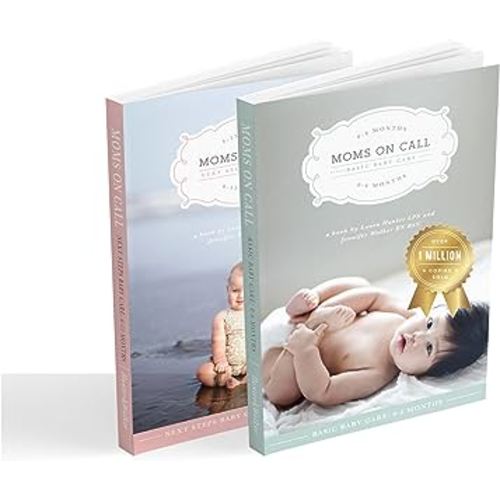 Moms on Call 2 Book Bundle | Basic Baby Care & Next Steps Baby Care 0 Months-15 Months | 2 Book Parenting Set