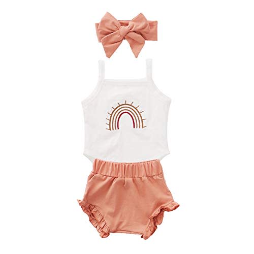 Thorn Tree Newborn Baby Girls Boys Clothes Cotton Suit Cute Baby Kid Infant Romper Play Wear Summer Rainbow Outfits