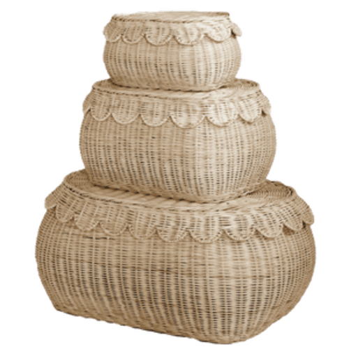 FAUNA trio rattan basket set natural – BEBE BASK