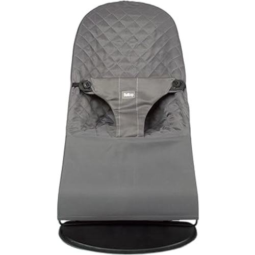 Fabric seat for Bouncer Belltop Compatible with Babyjörn Bouncer (Cover, seat): Balance, Soft & Bliss. Cover for Baby Bouncer. Baby seat for Hammock: Ergonomic fit. Hypoallergenic Poly Cotton - Grey