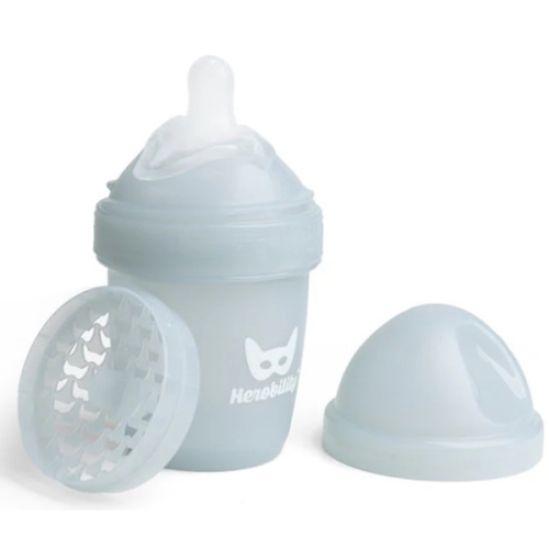 Double Anti-Colic Baby Bottle LT 140 ml/5 floz Gray – Herobility