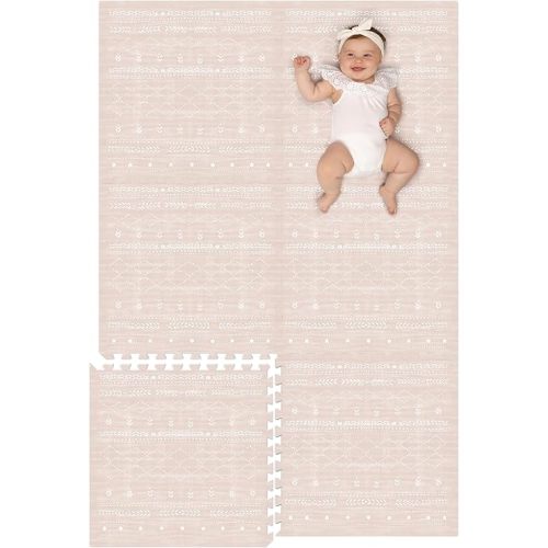 Lillefolk Baby Foam Play Mat - Baby Playmat | Tiles for Kids Interlocking Mat - Foam Baby Mat for Babies & Toddlers - Non Toxic Play Mat for Baby Tummy Time Mat (Standard Size 4x6 ft (6 Tiles), Dusk