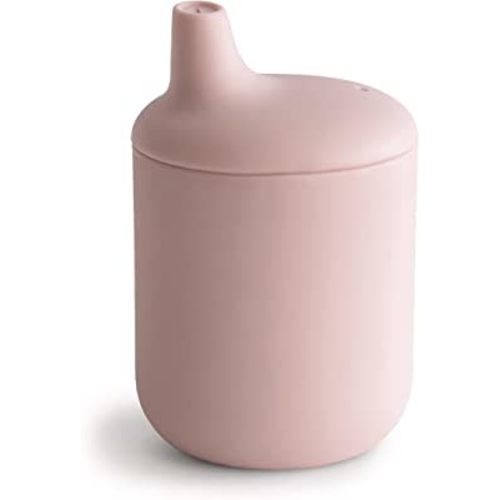 mushie 100% Silicone Baby Sippy Cup | 6 Months+ (Blush)