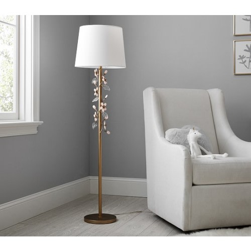 Grace Pink Flower Floor Lamp (52") | Pottery Barn Kids