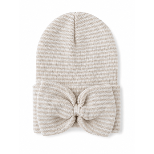 Baby's First Hat®, Sand/White Stripe Bow – SpearmintLOVE