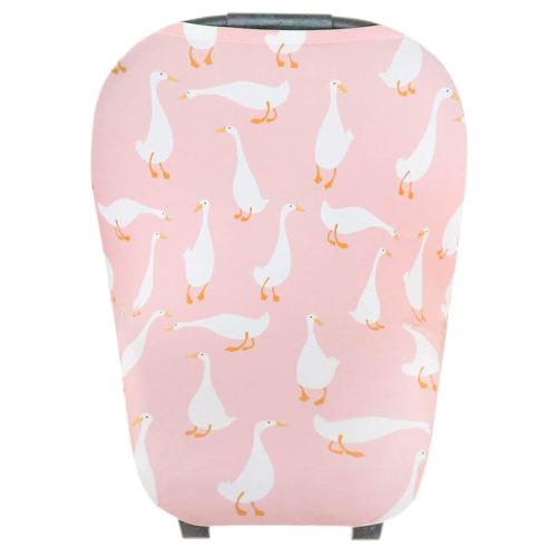 Copper Pearl Multi-Use Cover: Car Seat Covers, Nursing Cover, and Stroller Cover for Sun - Stretchy Fabric, All-Season Use, Stylish Designs, Easy Access for Moms - Goosie