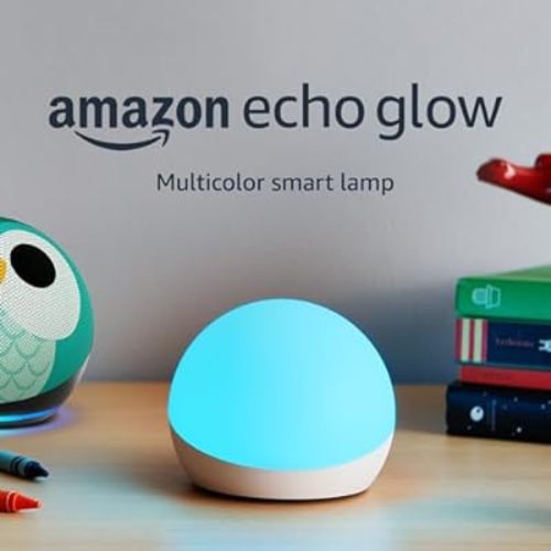 Echo Glow - Multicolor smart lamp, Works with Alexa