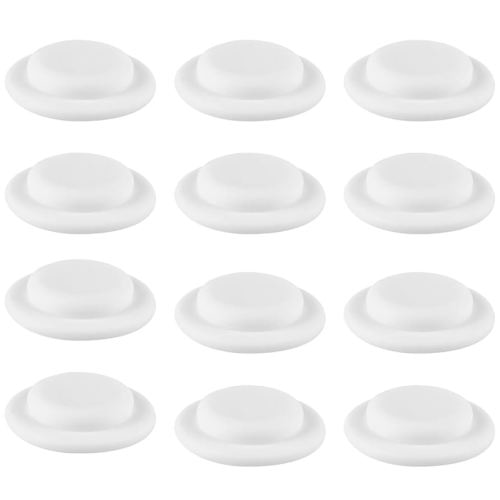 1 Set 12pcs Milk Storage Cup Seal Rings Gaskets Sealing Lids for Bottles Disc Caps Collection Wide Silicone Gasket Breastmilk Bottles Food Grade Silicone Cover White