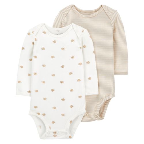 Baby 2-Pack PurelySoft Long-Sleeve Bodysuits