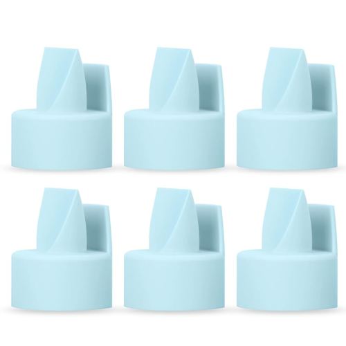 [6-Count] Papablic Duckbill Valves for Spectra S1 Spectra S2 Spectra 9 Plus, Replaceable Duckbill Valves for Spectra Duckbill Valves Compatible with Spectra Pump Parts, BPA/DEHP Free, Blue