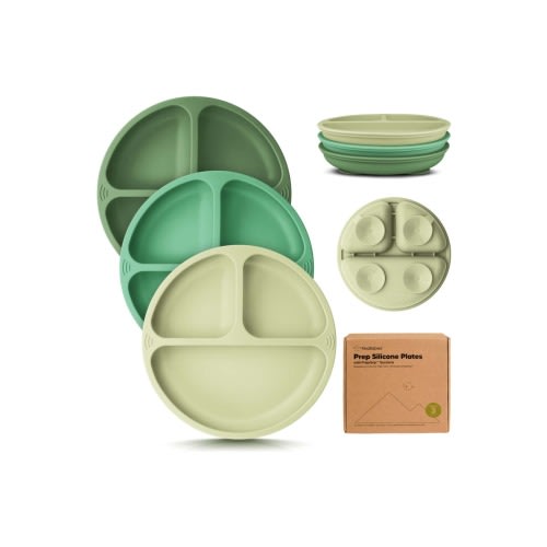 3-Pack Prep Silicone Suction Plates