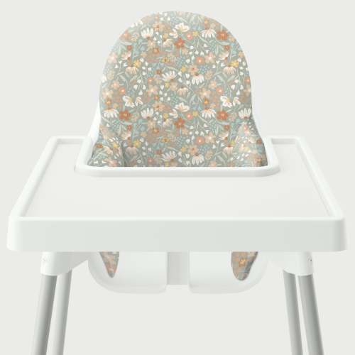 High Chair Cushion Cover - Blooms on Thyme – Yeah Baby Goods