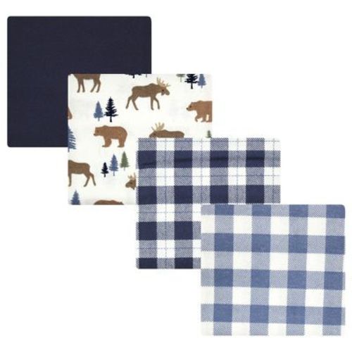 Luvable Friends Hudson Baby Flannel Receiving Blankets 4pk