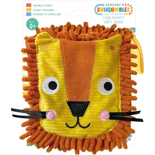 Sensory Snuggables Roar! Hand-Puppet Cloth Book