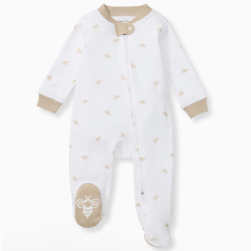 Golden Bee Organic Cotton Sleep & Play - Hummus – Burt's Bees Baby