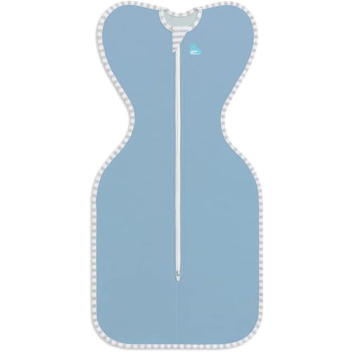 Love to Dream Swaddle UP, Baby Sleep Sack, Self-Soothing Swaddles for Newborns, Improves Sleep, Snug Fit Helps Calm Startle Reflex, New Born Essentials for Baby, 1.0 TOG, 5-8.5 lbs, Blue