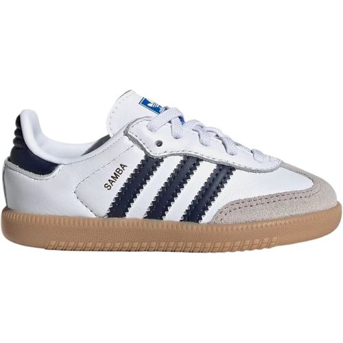 adidas Samba OG Infant Toddler Lifestyle Shoes (Cloud White/Night Indigo/Gum)