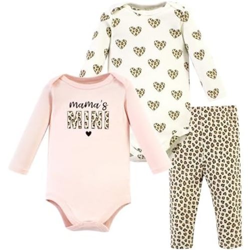 Hudson Baby Unisex Cotton Bodysuit and Pant Set