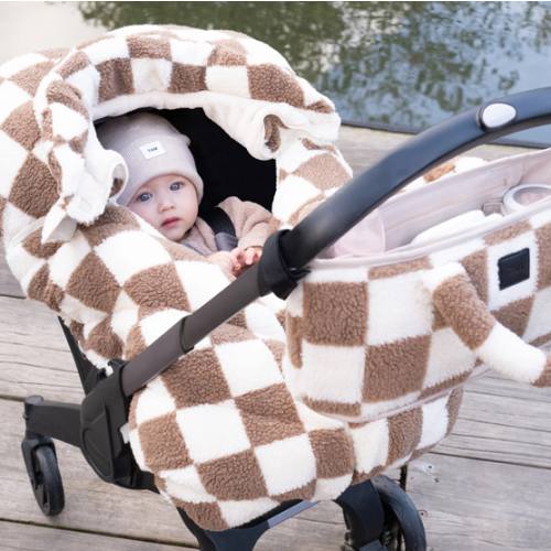 Car Seat Cocoon - Checker Berber