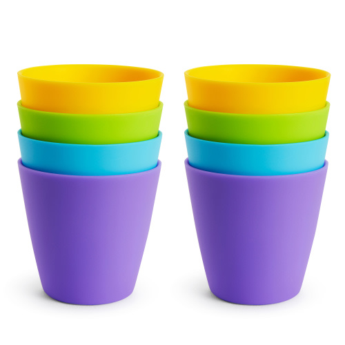 Munchkin® Multi™ Open Training Toddler Cups, 8 oz, Multi-Color, Unisex, 8 Pack