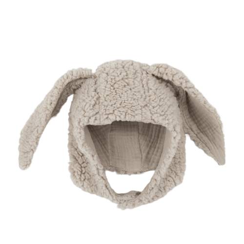 Rabbit Beige Hood - Minicoton