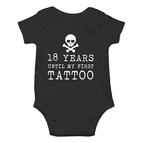 18 Years Until My First Tattoo - Funny Baby Essentials Bodysuit - Newborn Baby Boy Clothes