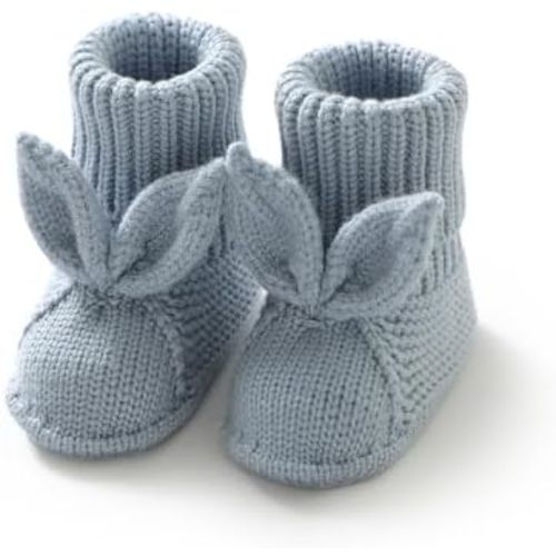 Baby Booties Newborn First Walkers Soft Knit Boots Warm Knitted Crib Shoes for Boy Girl Crochet Infant Sock