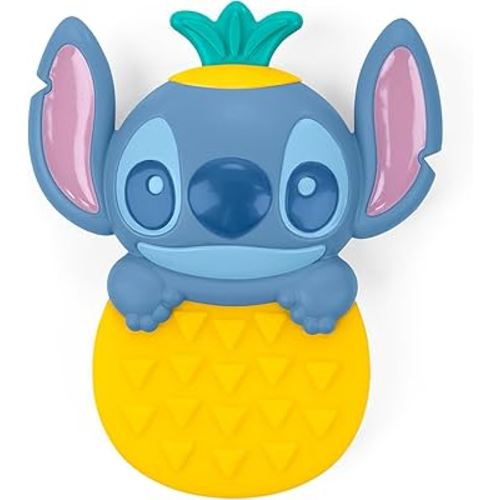 Disney Baby Stitch Tropical Teethe Rattle & Teether by Bright Starts, Pineapple Shaped Activity Teether Toy for Newborns and Up