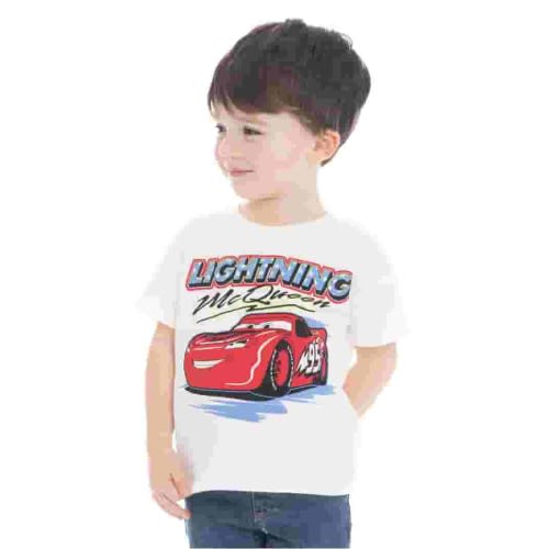 Pixar Cars Toddler Boys Graphic Americana Crewneck Tee with Short Sleeves, Sizes 12M-5T
