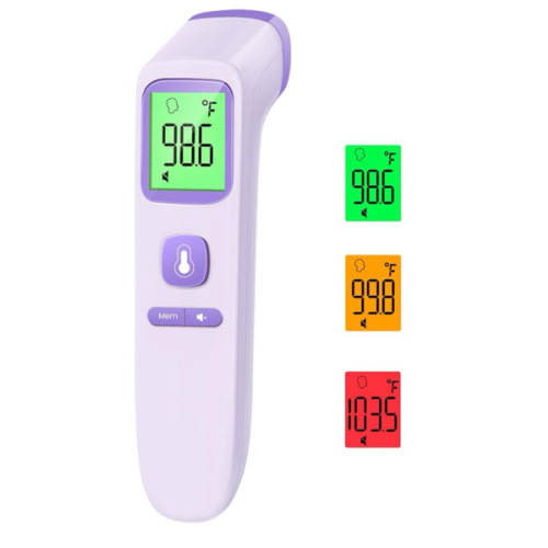 No-Touch Thermometer for Adults and Kids, Digital Accurate Baby Thermometer with Fever Alarm, 1 Second Fast Result, FSA HSA Eligible, Easy to use, 2 in 1 Mode (Purple)